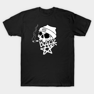 Smoke Skull Black T-Shirt